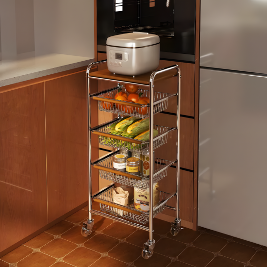 Metal Trolley 4 Layer